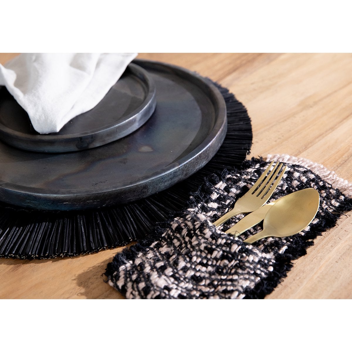 De Oh My Gee Bestekhouder - Zwart Koper