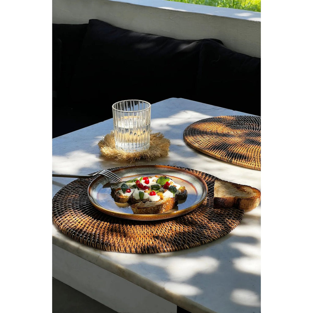 De koloniale placemat - natuurlijk bruin