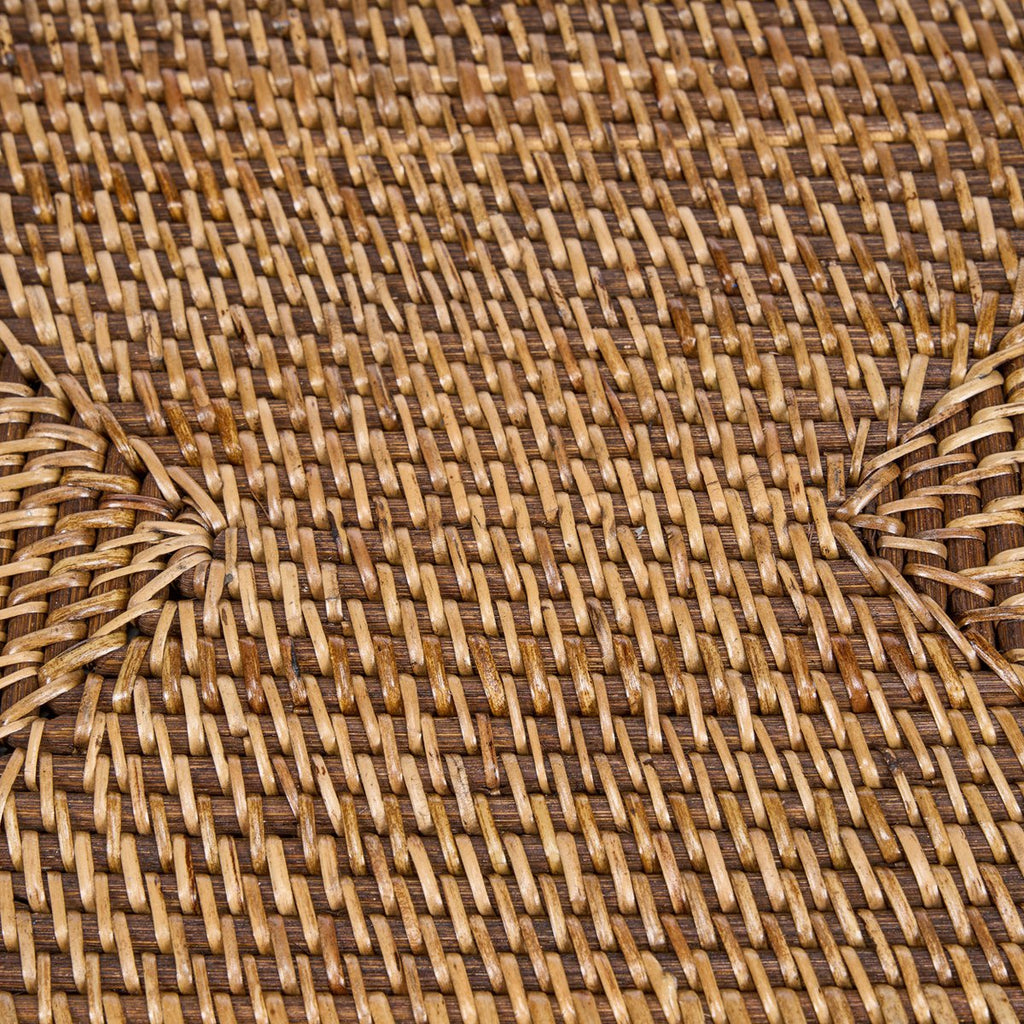 De koloniale rechthoekige placemat - natuurlijk bruin