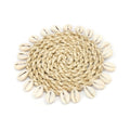 De Seagrass Shell Coaster - Natural
