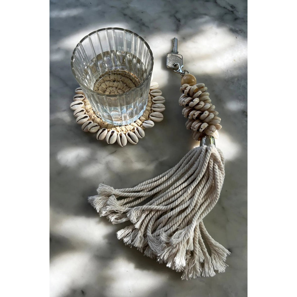 The Raffia Shell Coaster - Natuurlijk