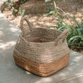 Storage Basket | Laundry Basket | Plant Basket MAJALENGKA (natural) made from Banana Fibre & Seagrass (3 sizes)