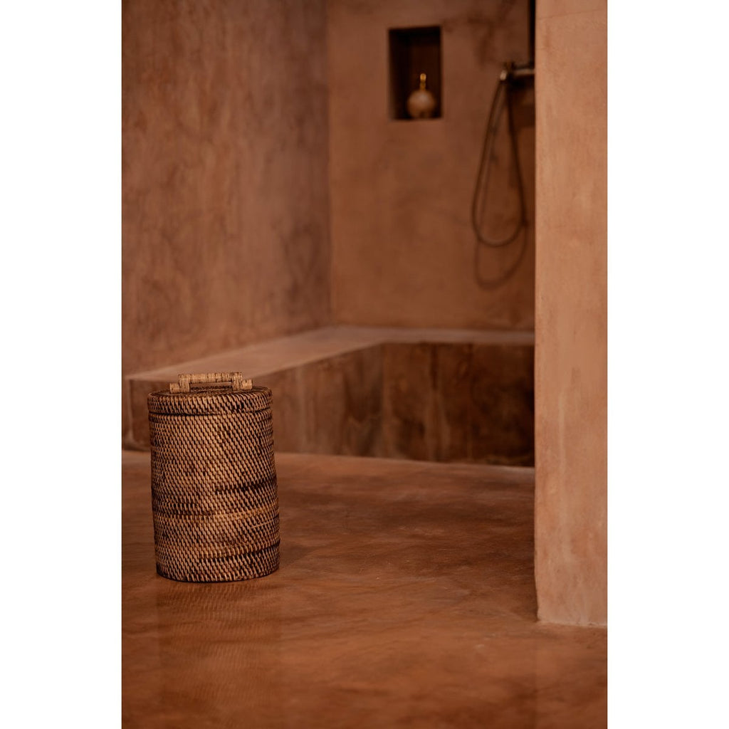 The Rattan Basket Tall - Natural Brown