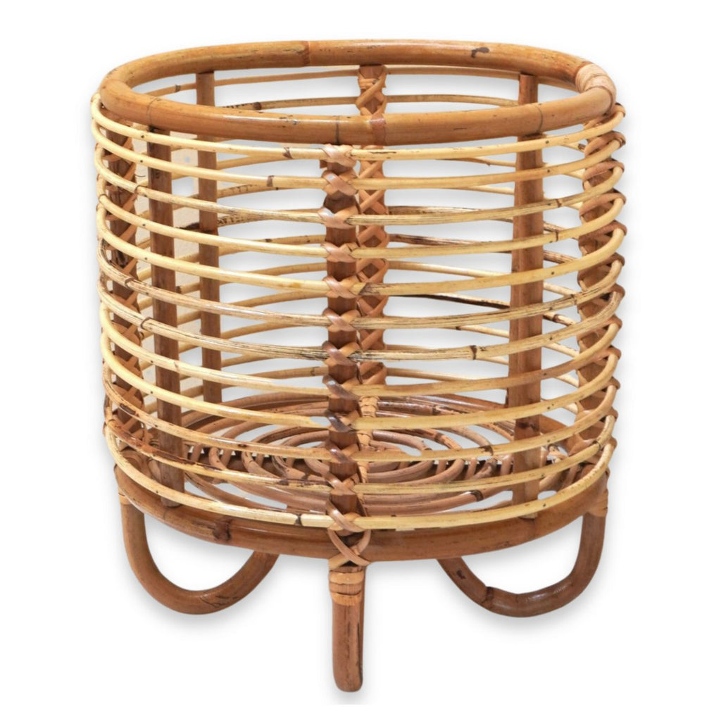 Rotan plantenstandaard plantenbak bloempothouder MALANG beige