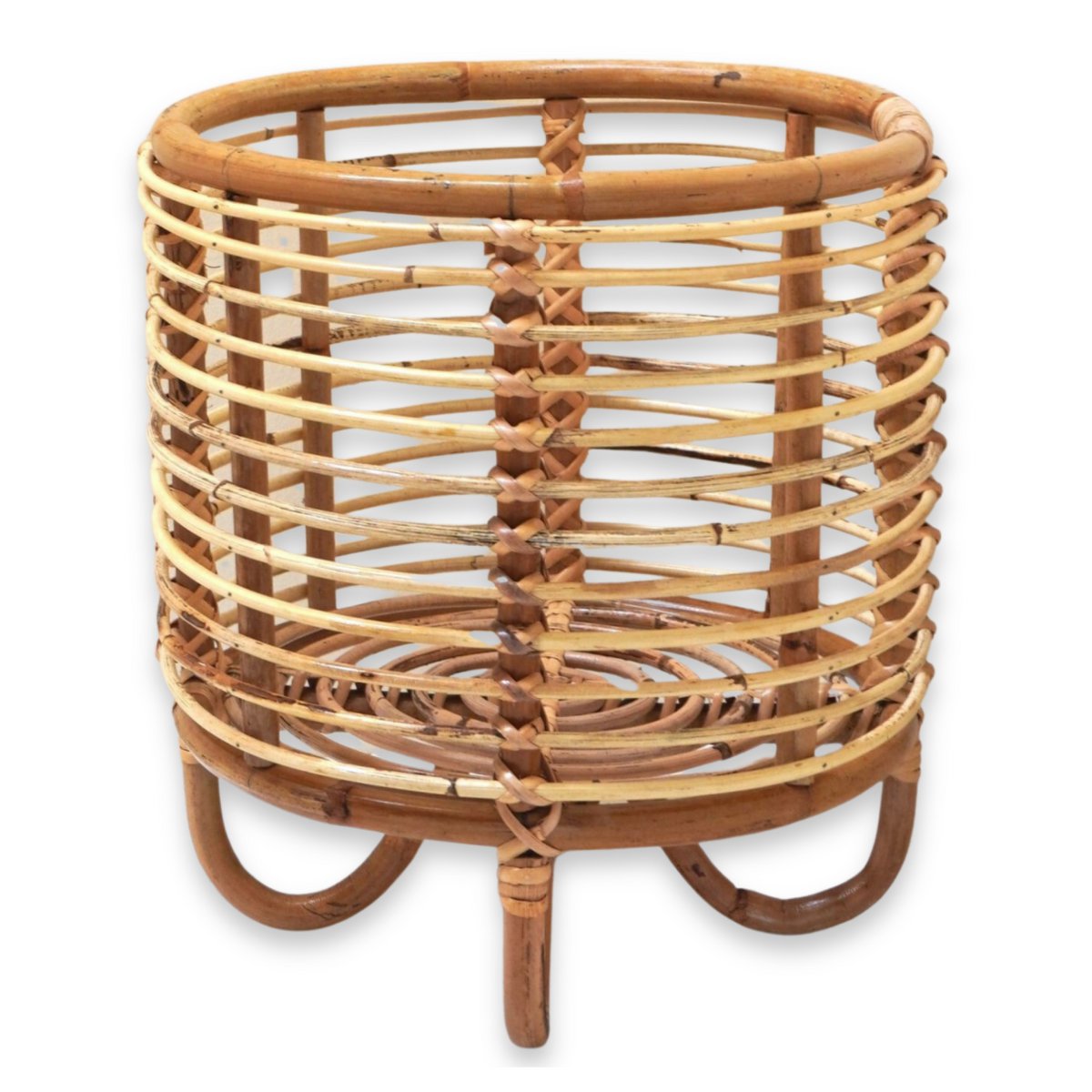 Rotan plantenstandaard plantenbak bloempothouder MALANG beige