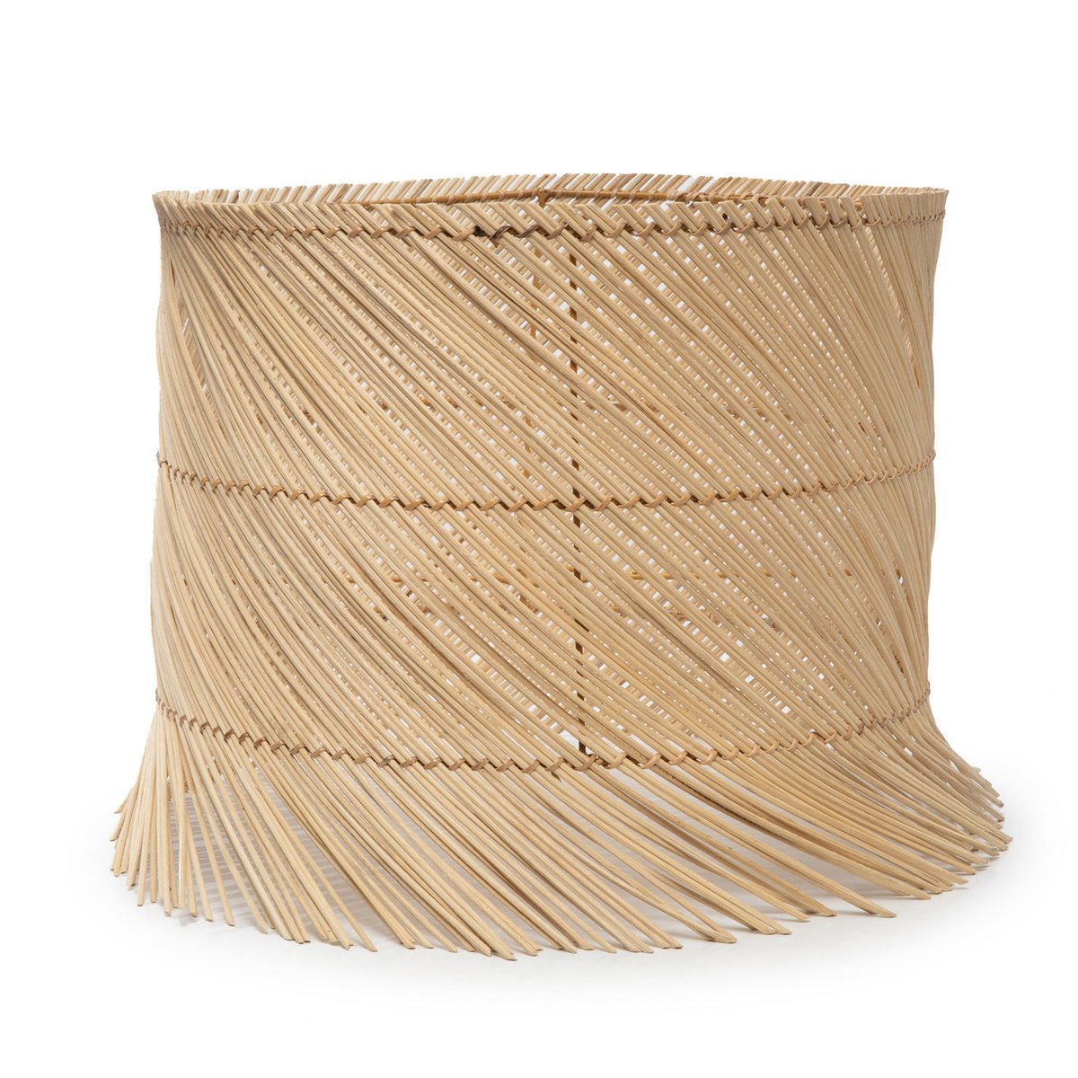De rotan tafellamp kap - naturel
