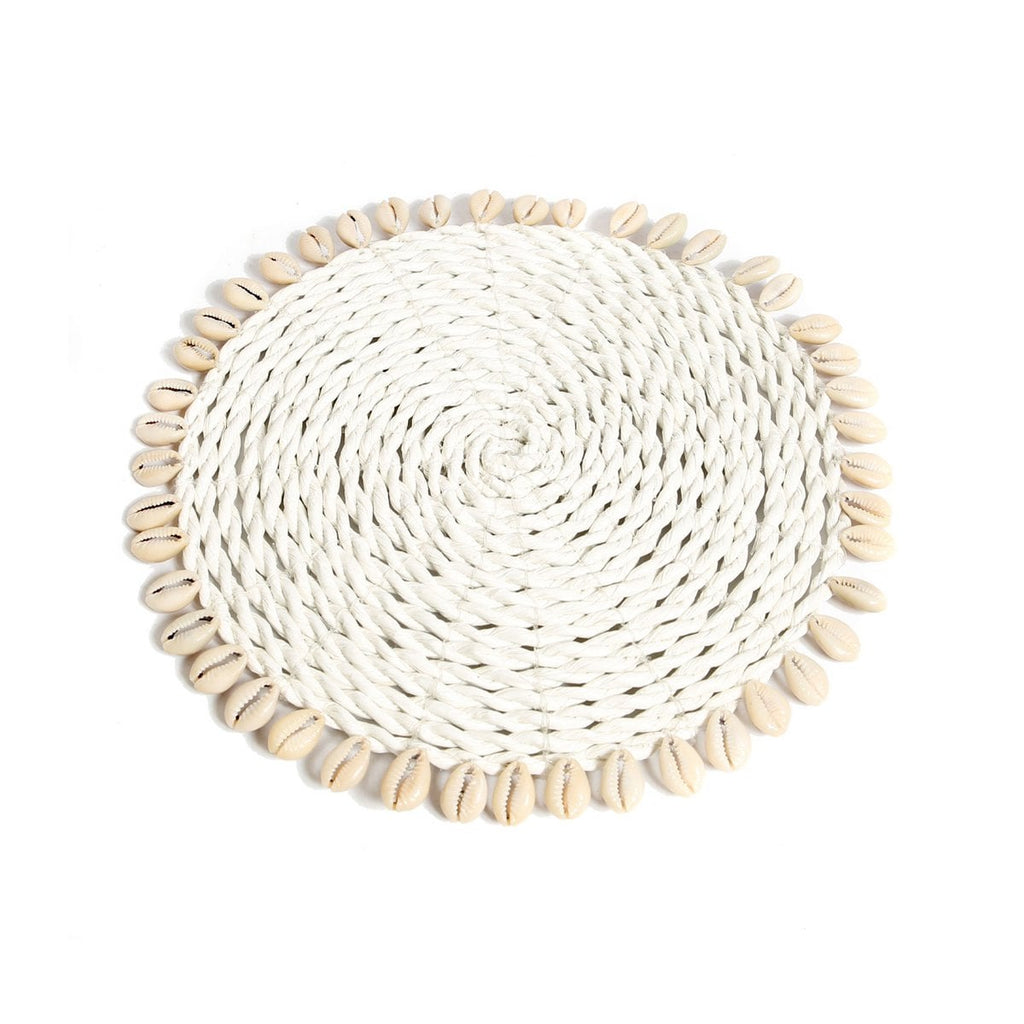 De Seagrass Shell Pan Coaster - Natural