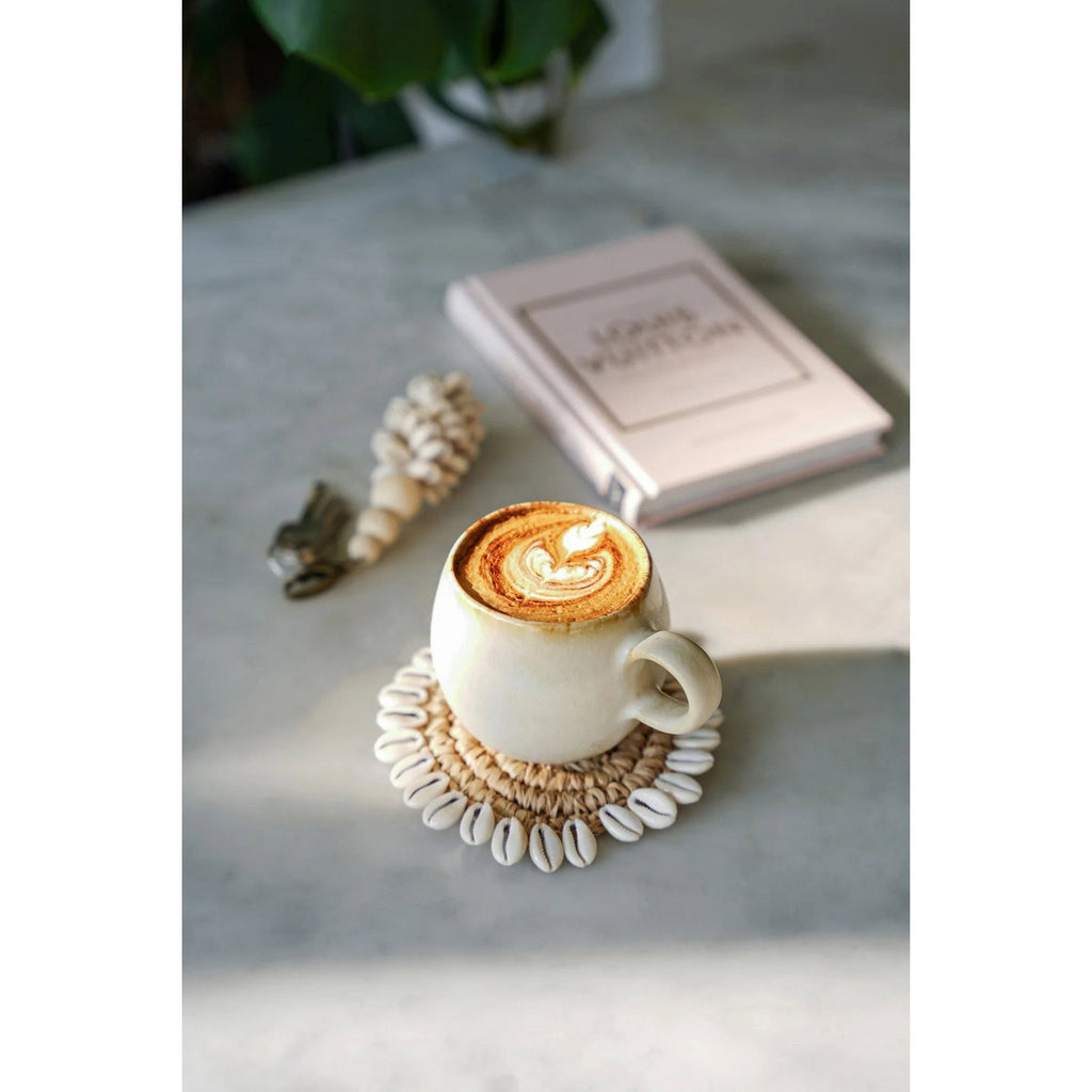 The Raffia Shell Coaster - Natuurlijk