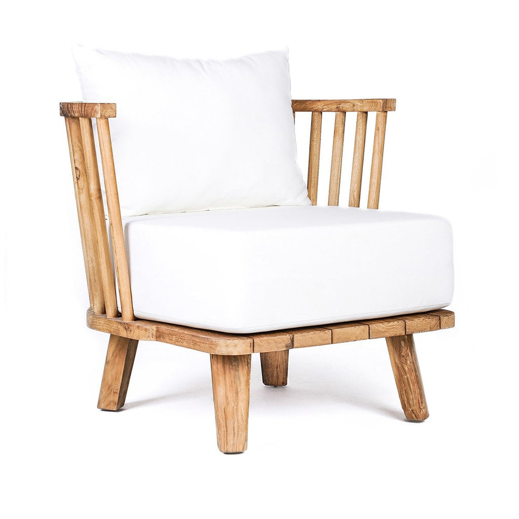 De Malawi Eenzitsbank - Natuurlijk Wit