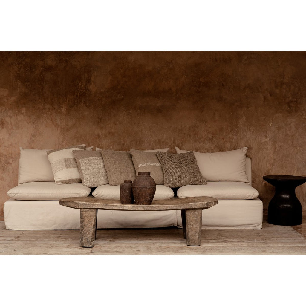 De linnensteekkussenhoes - natuurlijk wit