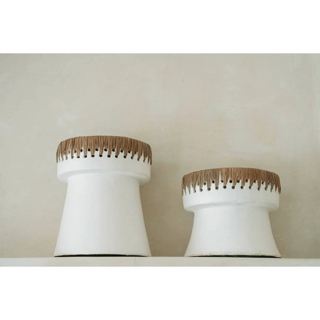 The Beautiful Candle Holder - White Natural - M