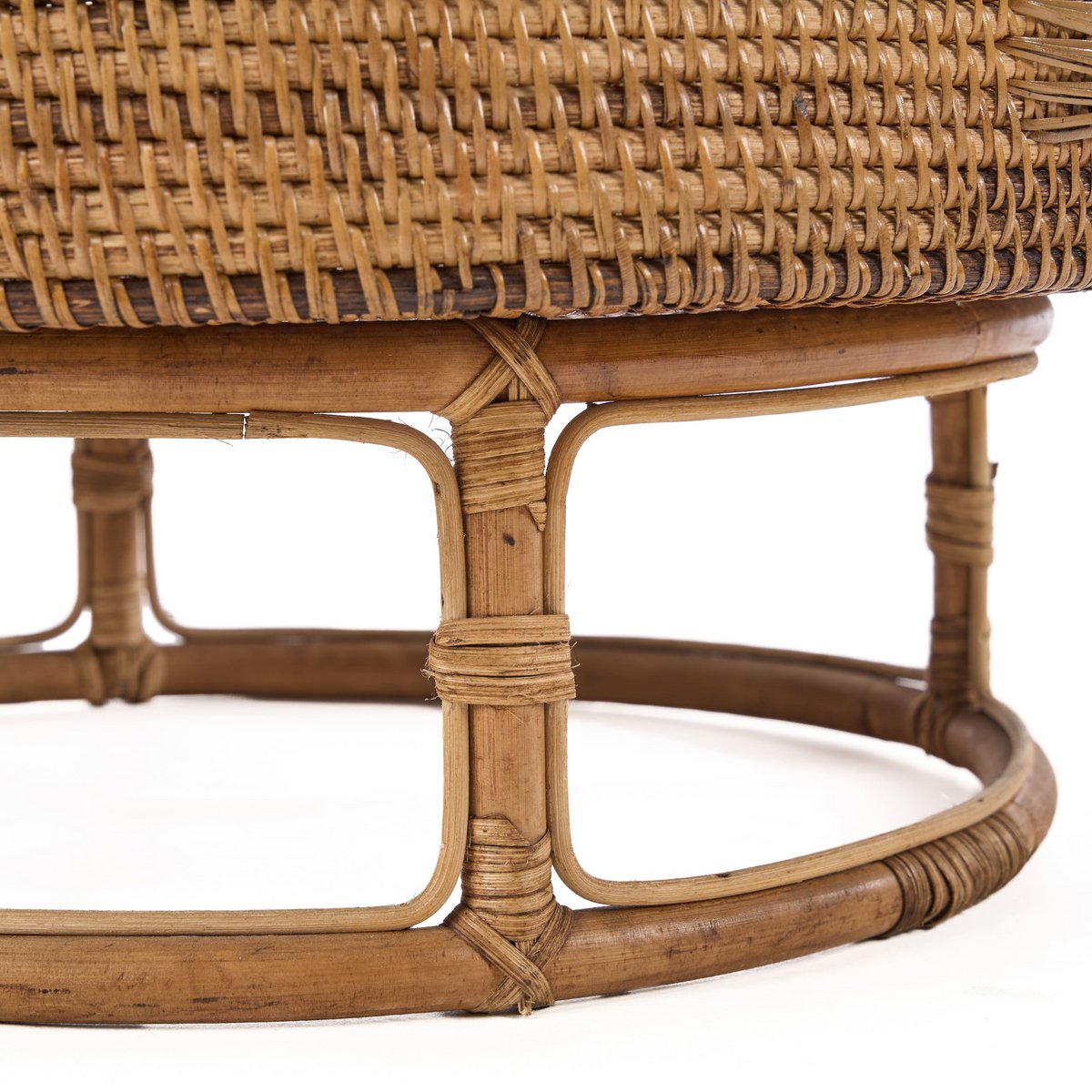 De Rattan Rise Tray - Natuurlijk bruin