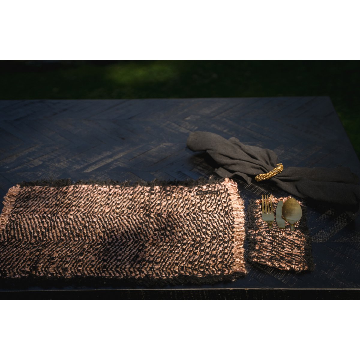 De Oh My Gee Bestekhouder - Zwart Koper