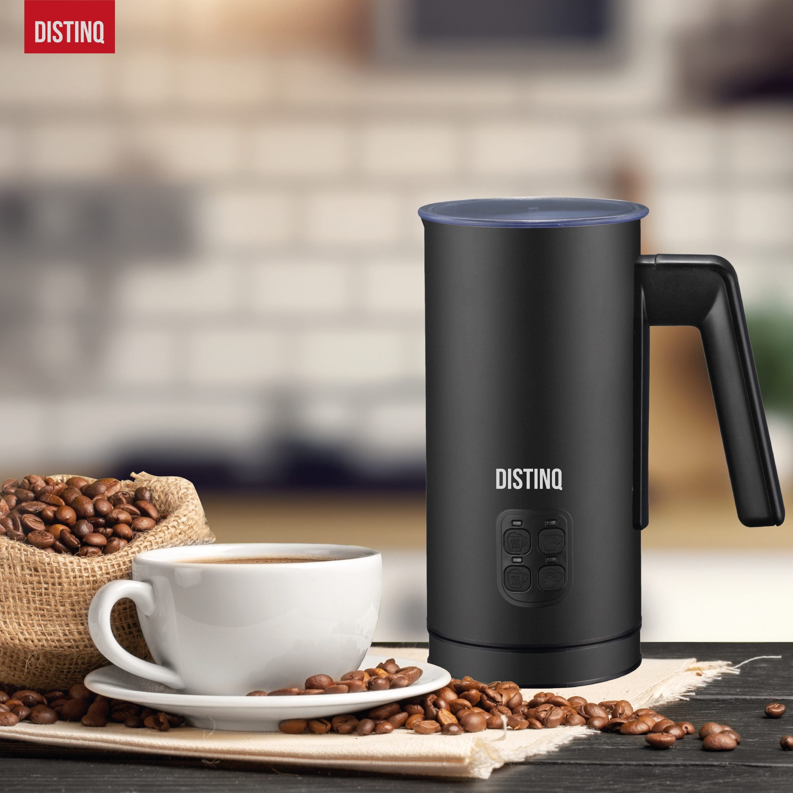 DistinQ Milk Frother Black