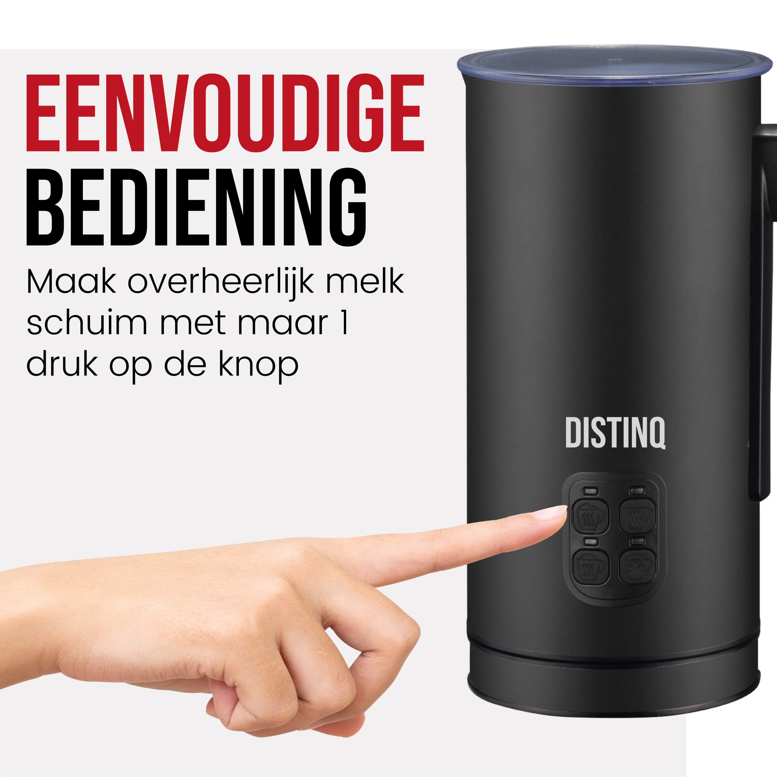 DistinQ Milk Frother Black