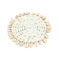 De Seagrass Shell Coaster - Wit
