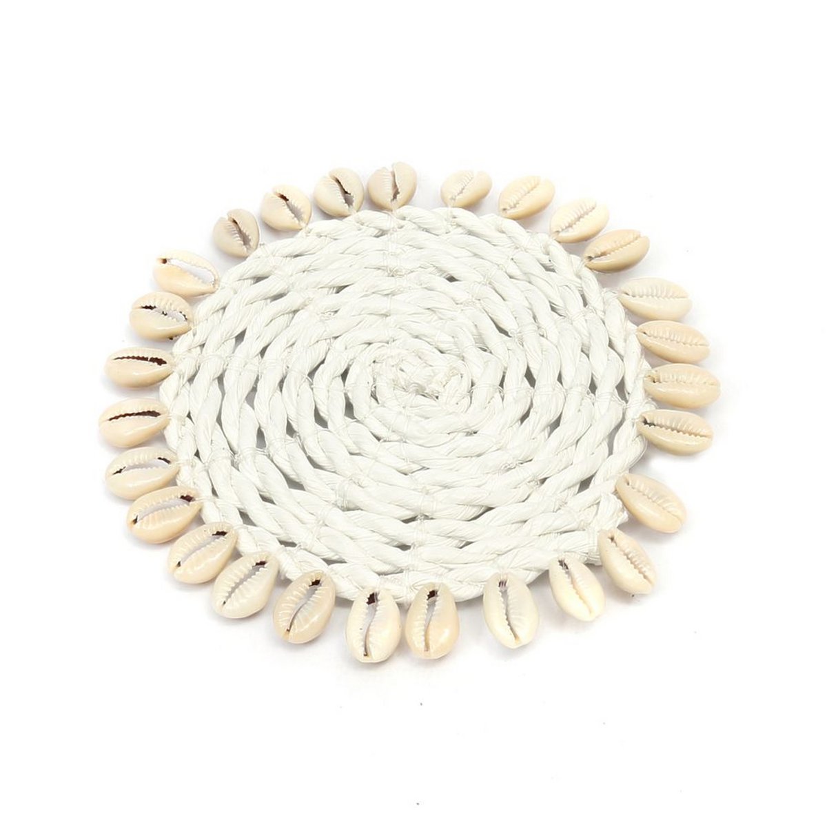 De Seagrass Shell Coaster - Wit