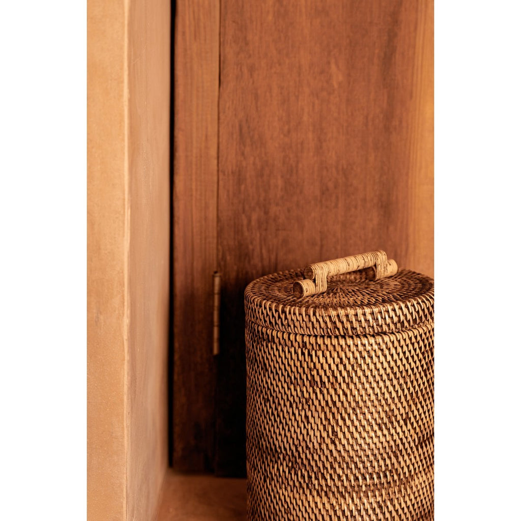 The Rattan Basket Tall - Natural Brown