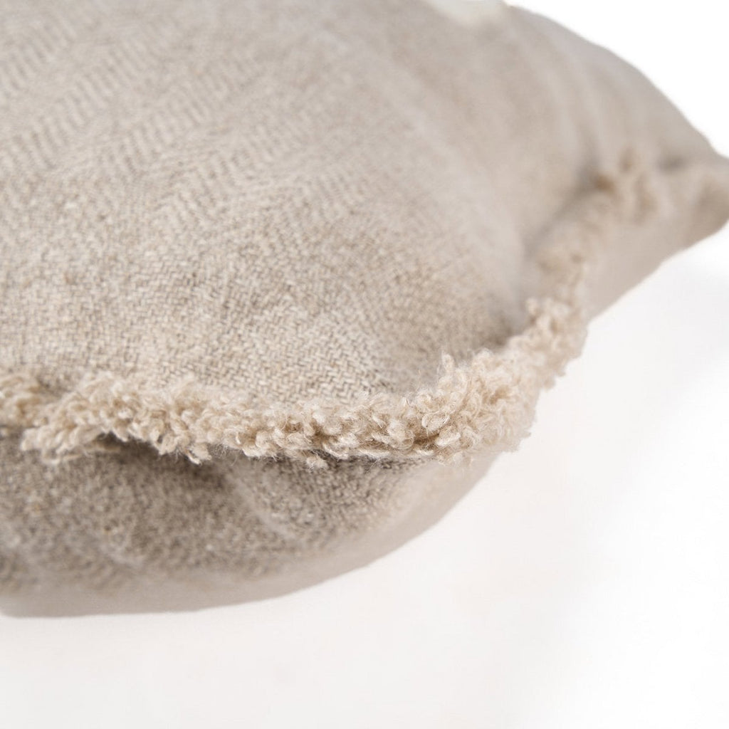 Kussenhoes Ivoren Kruis - Natuurlijk Wit - 50x50