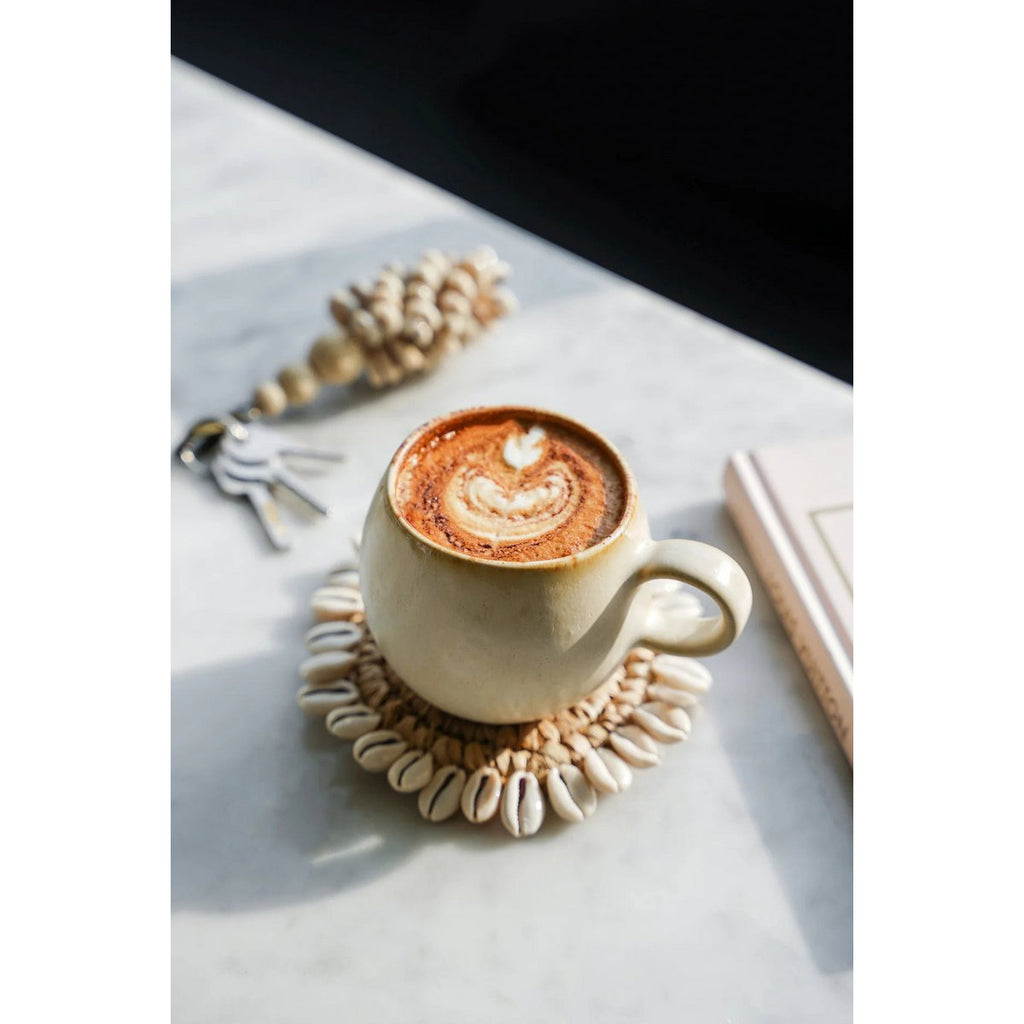 The Raffia Shell Coaster - Natuurlijk