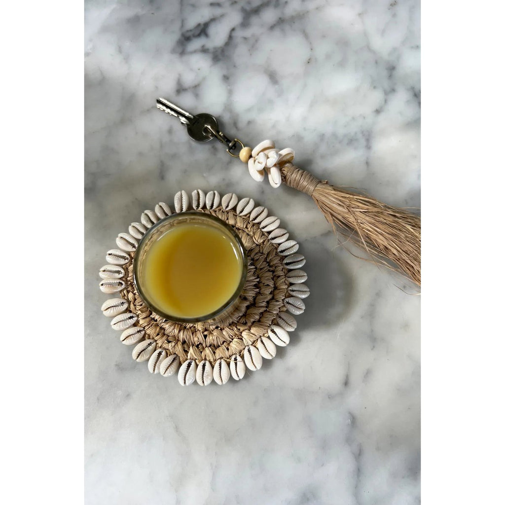 The Raffia Shell Coaster - Natuurlijk
