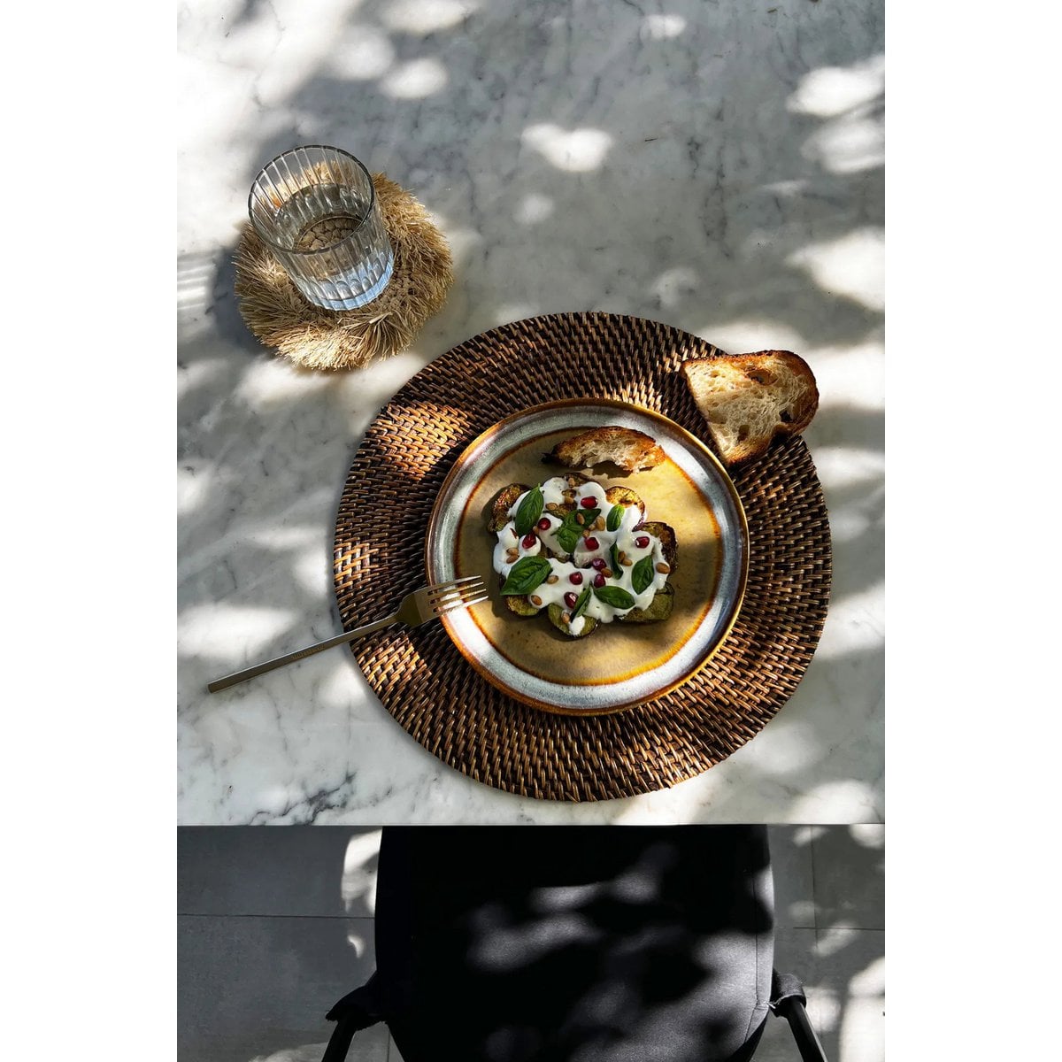 De koloniale placemat - natuurlijk bruin