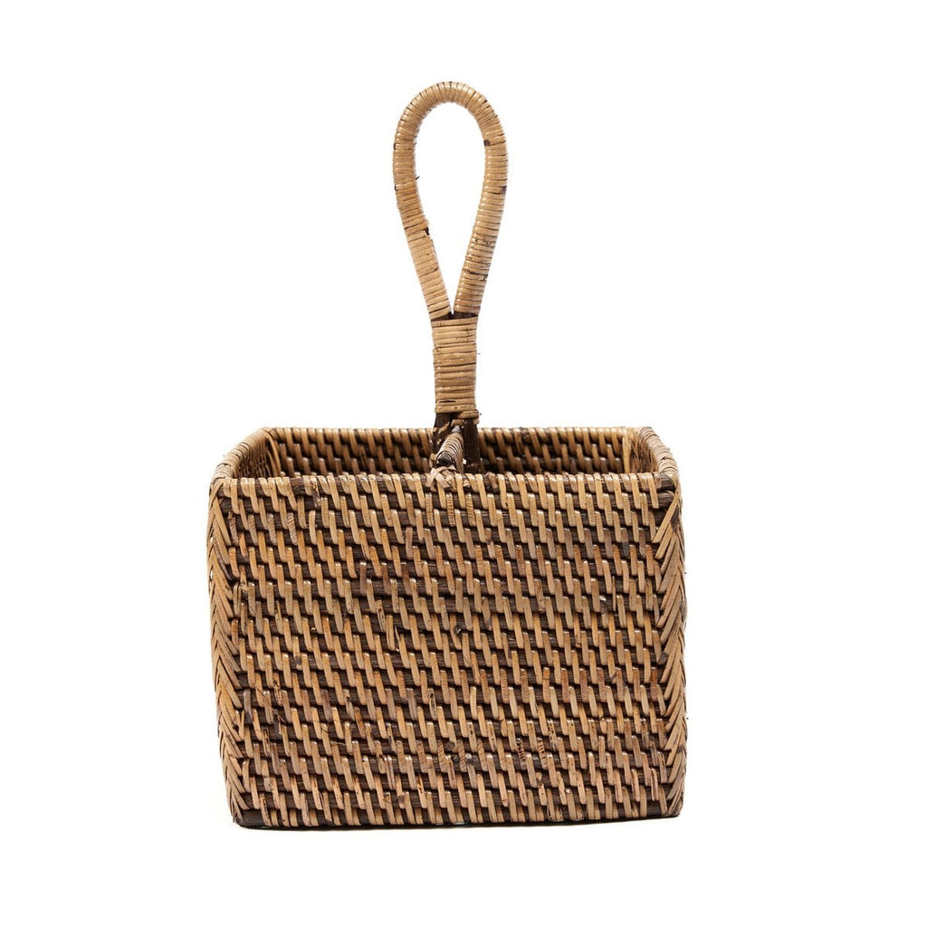 The Rattan Cutlery Basket N°2 - Natural Brown