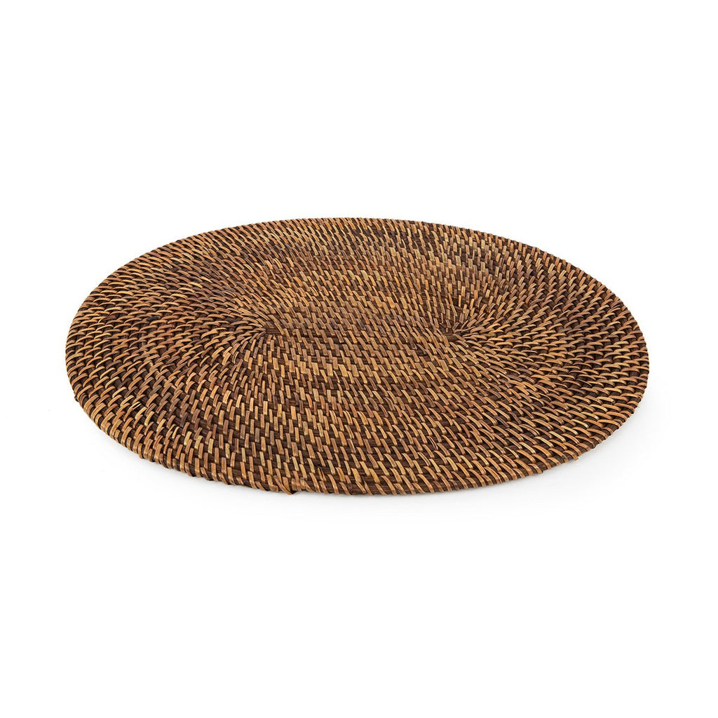 De koloniale ovale placemat - naturel bruin