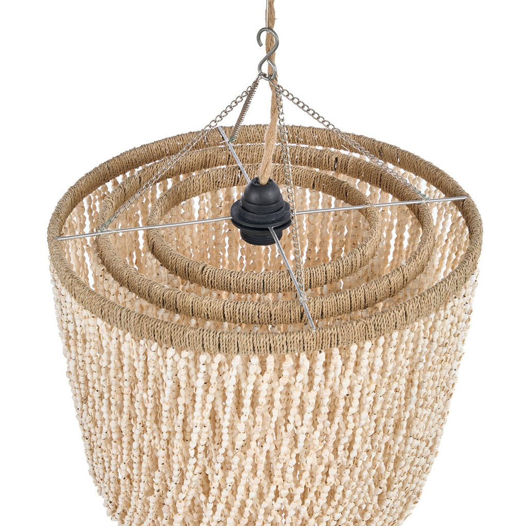 De Lagoon Shell Kroonluchter - Naturel - L