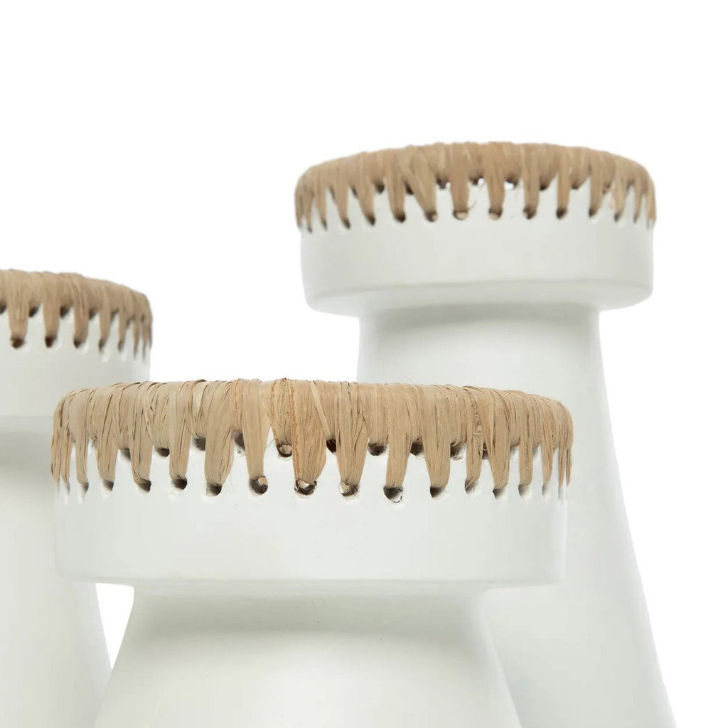 The Beautiful Candle Holder - White Natural - M