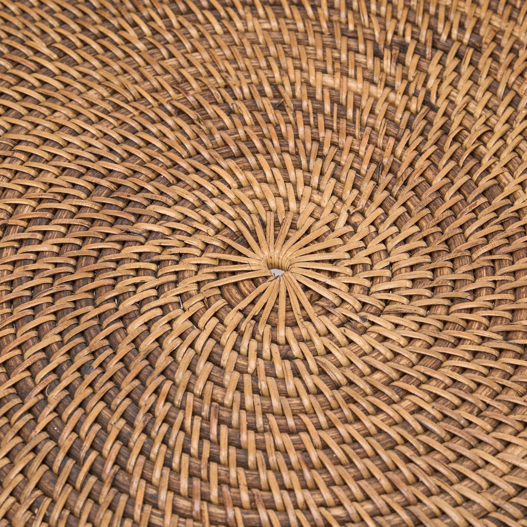De Rattan Rise Tray - Natuurlijk bruin