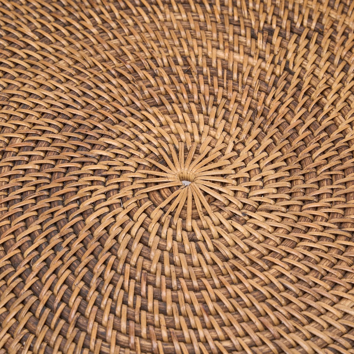 De Rattan Rise Tray - Natuurlijk bruin