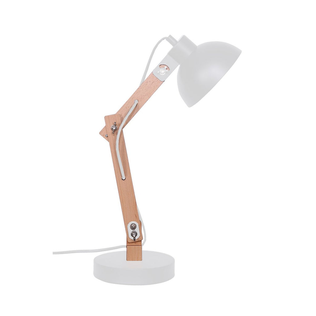 Table lamp Scandinavian white/natural