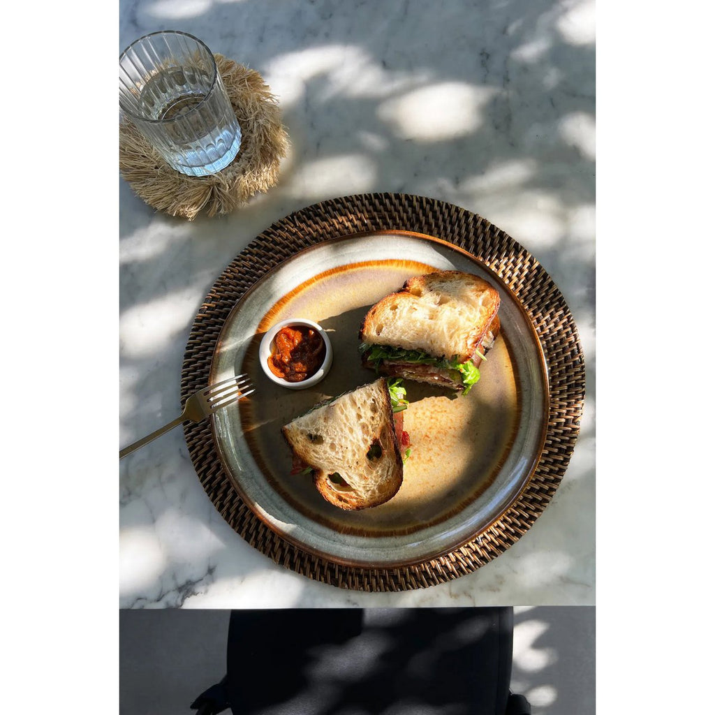 De koloniale placemat - natuurlijk bruin