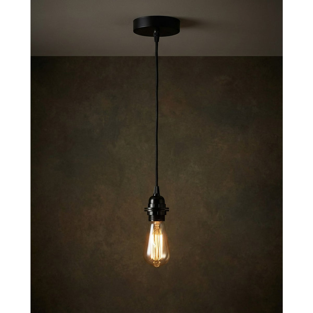 Fitting Lampen Plafond - Zwart - 1 Fitting