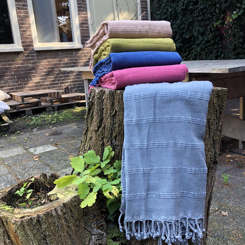 Stone Washed Extra Striped Towel